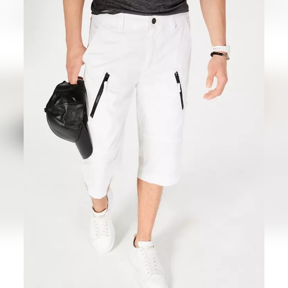 NWT INC INTERNATIONAL CONCEPTS Men's White Cargo Shorts